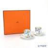 エルメス（HERMES） 赤道直下のスケッチ コーヒーカップ＆ソーサー 100ml ペア 【ブランドボックス付】