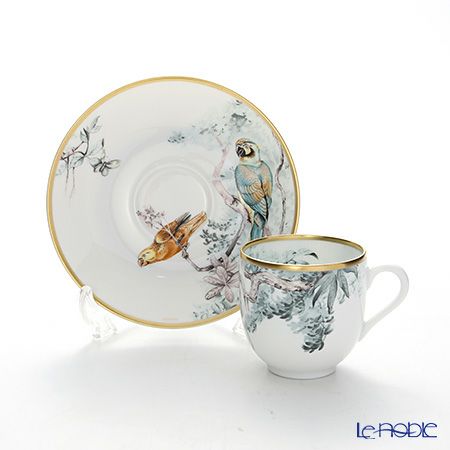 エルメス（HERMES） 赤道直下のスケッチ コーヒーカップ＆ソーサー 100ml ペア 【ブランドボックス付】