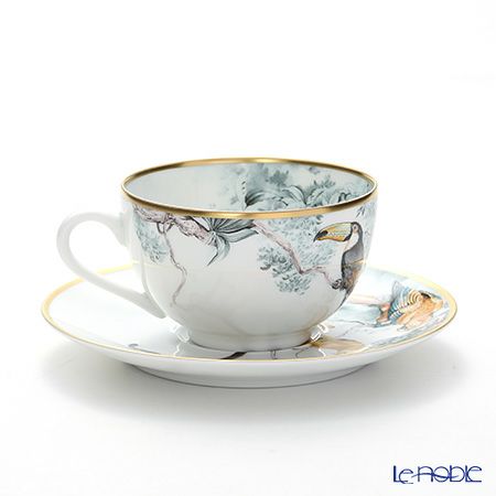 エルメス（HERMES） 赤道直下のスケッチ ティーカップ＆ソーサー 200ml ペア