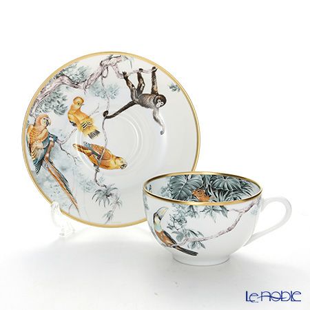 エルメス（HERMES） 赤道直下のスケッチ ティーカップ＆ソーサー 200ml ペア