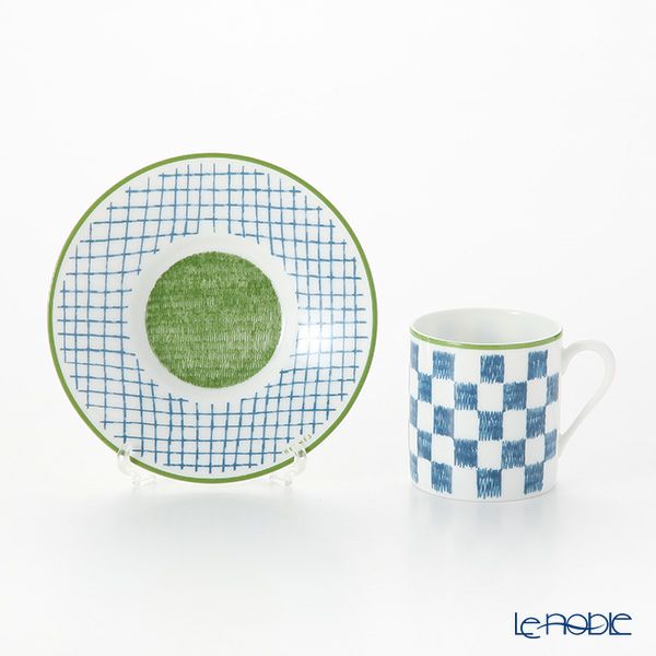 エルメス（HERMES） ウォーク・イン・ザ・ガーデン コーヒーカップ＆ソーサー ブルー ペア