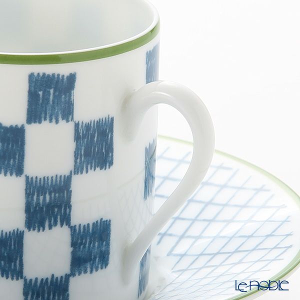 エルメス（HERMES） ウォーク・イン・ザ・ガーデン コーヒーカップ＆ソーサー ブルー ペア