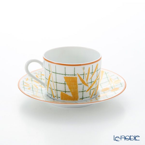 エルメス（HERMES） ウォーク・イン・ザ・ガーデン ティーカップ＆ソーサー イエロー ペア