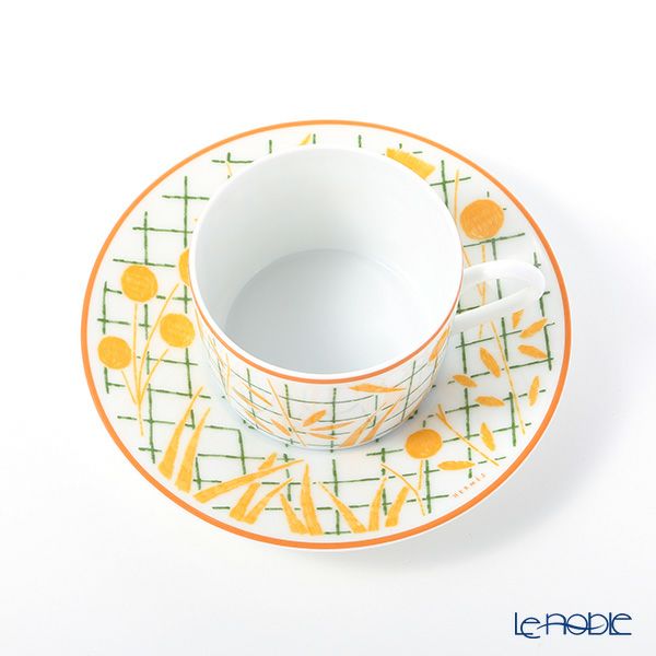 エルメス（HERMES） ウォーク・イン・ザ・ガーデン ティーカップ＆ソーサー イエロー ペア