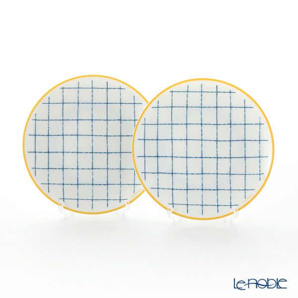 エルメス（HERMES） ウォーク・イン・ザ・ガーデン パンプレート 14cm ブルー ペア