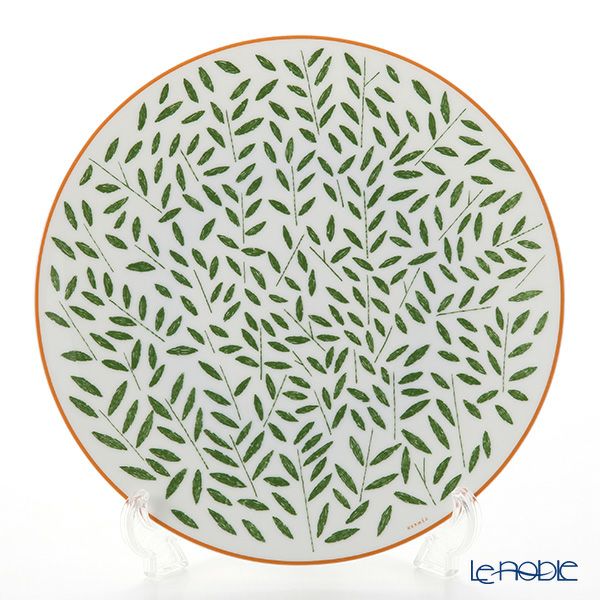 エルメス（HERMES） ウォーク・イン・ザ・ガーデン ディナープレート 27cm グリーン ペア