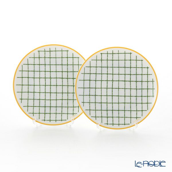 エルメス（HERMES） ウォーク・イン・ザ・ガーデン パンプレート 14cm グリーン ペア