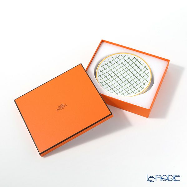 エルメス（HERMES） ウォーク・イン・ザ・ガーデン パンプレート 14cm グリーン ペア