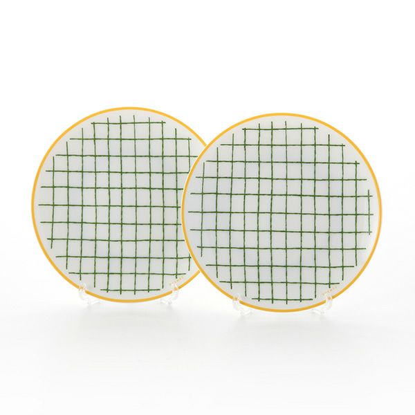 エルメス（HERMES） ウォーク・イン・ザ・ガーデン パンプレート 14cm グリーン ペア