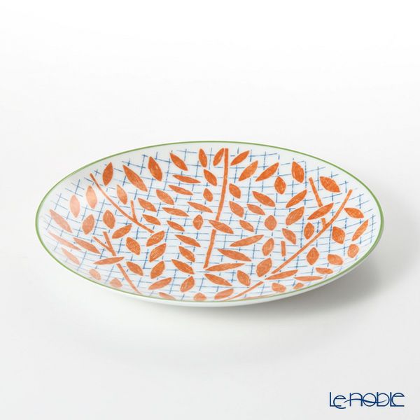 エルメス（HERMES） ウォーク・イン・ザ・ガーデン デザートプレート 21cm オレンジ ペア