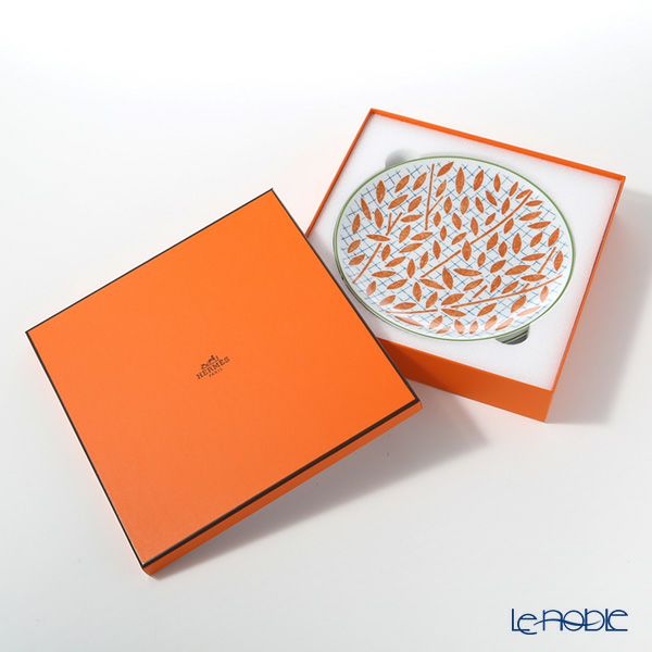 エルメス（HERMES） ウォーク・イン・ザ・ガーデン デザートプレート 21cm オレンジ ペア