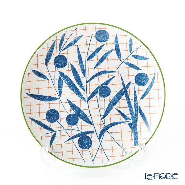 エルメス（HERMES） ウォーク・イン・ザ・ガーデン デザートプレート 21cm ブルー ペア