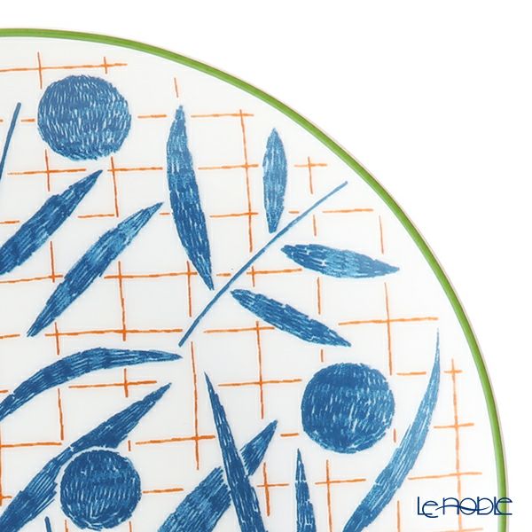 エルメス（HERMES） ウォーク・イン・ザ・ガーデン デザートプレート 21cm ブルー ペア