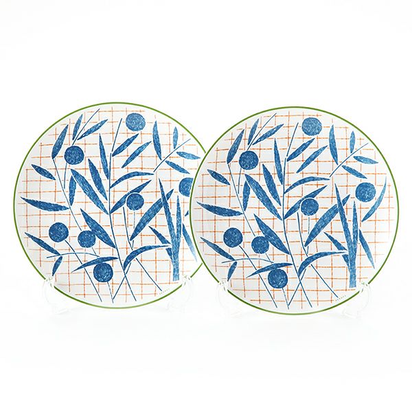 HERMÈSエルメスA Walk in the Gardenデザートプレート2枚 A Walk in the Garden dessert plate | Hermès USA