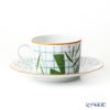 エルメス（HERMES） ウォーク・イン・ザ・ガーデン ティーカップ＆ソーサー グリーン ペア