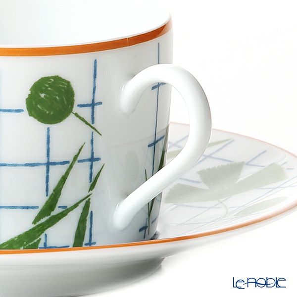 エルメス（HERMES） ウォーク・イン・ザ・ガーデン ティーカップ＆ソーサー グリーン ペア