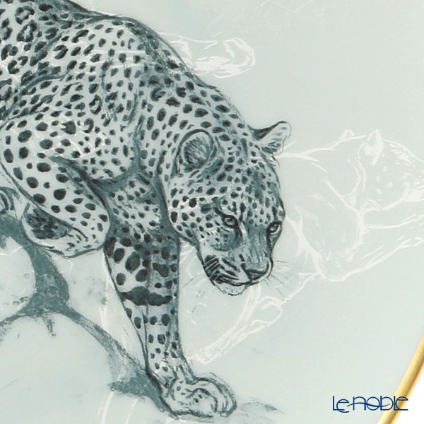 エルメス（HERMES） 赤道直下のスケッチ デザートプレート 21cm（パンサー） ペア 038007P