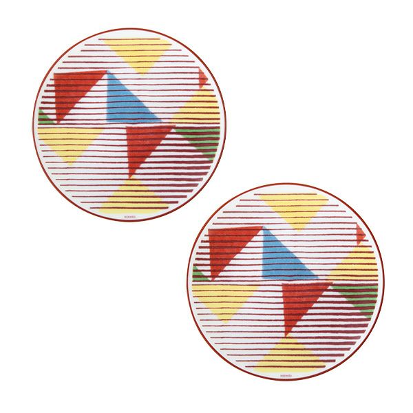 エルメス（HERMES） イポモビル スモールプレート No.3 14cm ペア 048212P