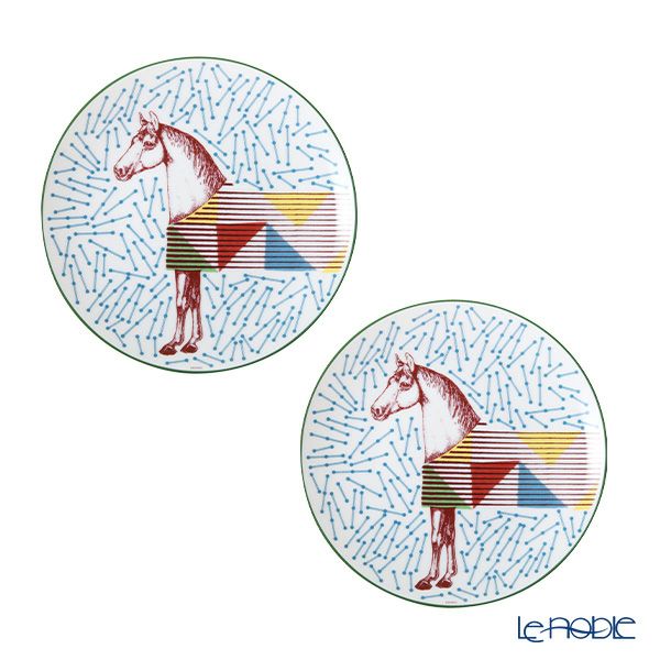 エルメス（HERMES） イポモビル デザートプレート No.4 21cm ペア 048307P