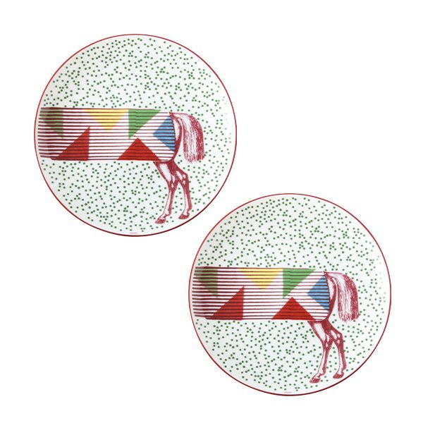 エルメス（HERMES） イポモビル デザートプレート No.6 21cm ペア 048507P