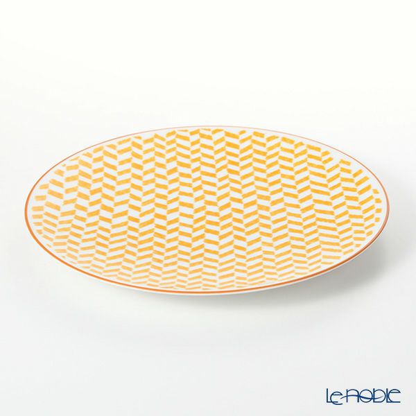 エルメス（HERMES） ウォーク・イン・ザ・ガーデン ディナープレート 27cm イエロー ペア 043201P