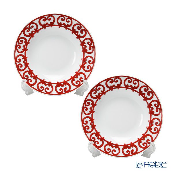 エルメス（HERMES） ガダルキヴィール スーププレート 22cm ペア 011113P