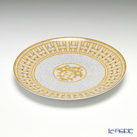 エルメス（HERMES） モザイク ヴァンキャトル デザートプレート 21cm ペア 026007P