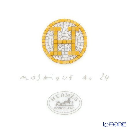 エルメス（HERMES） モザイク ヴァンキャトル デザートプレート 21cm ペア 026007P
