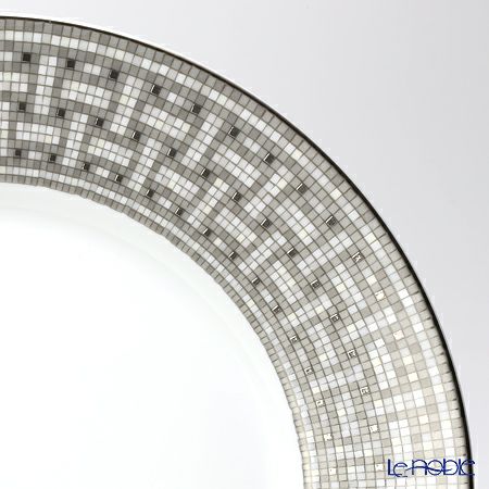 エルメス（HERMES） モザイク ヴァンキャトル プラチナ アメリカンディナープレート 27.5cm ペア 035001P