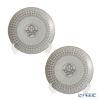 エルメス（HERMES） モザイク ヴァンキャトル プラチナ デザートプレート 21cm ペア 035007P
