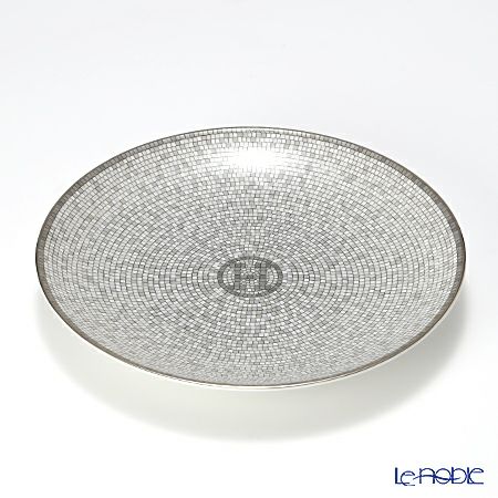 エルメス（HERMES） モザイク ヴァンキャトル プラチナ パンプレート 16cm ペア 035012P