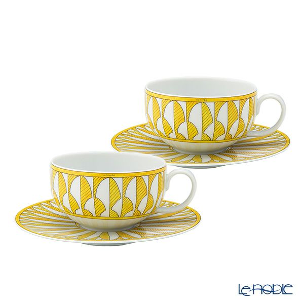 エルメス（HERMES） ソレイユ ドゥ エルメス ティーカップ＆ソーサー 200ml ペア 046016P