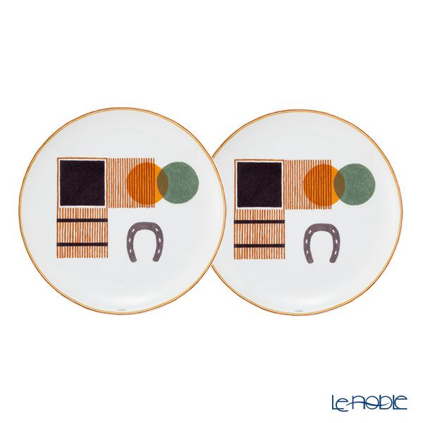 エルメス（HERMES） ソー・エルメス デザートプレート 23.5cm ボックス ペア 055207P