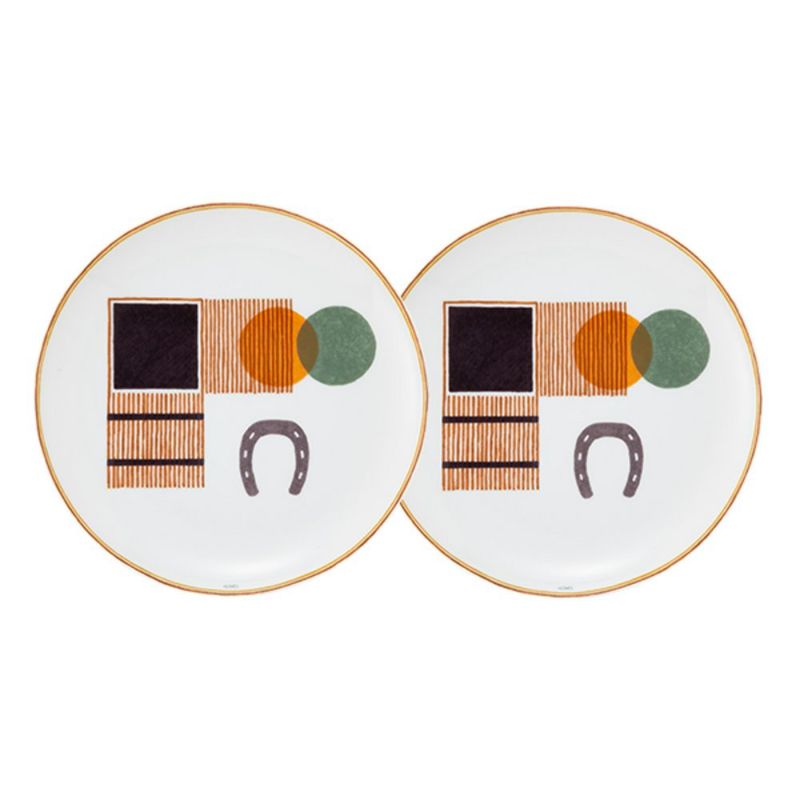 エルメス（HERMES） ソー・エルメス デザートプレート 23.5cm ボックス ペア 055207P