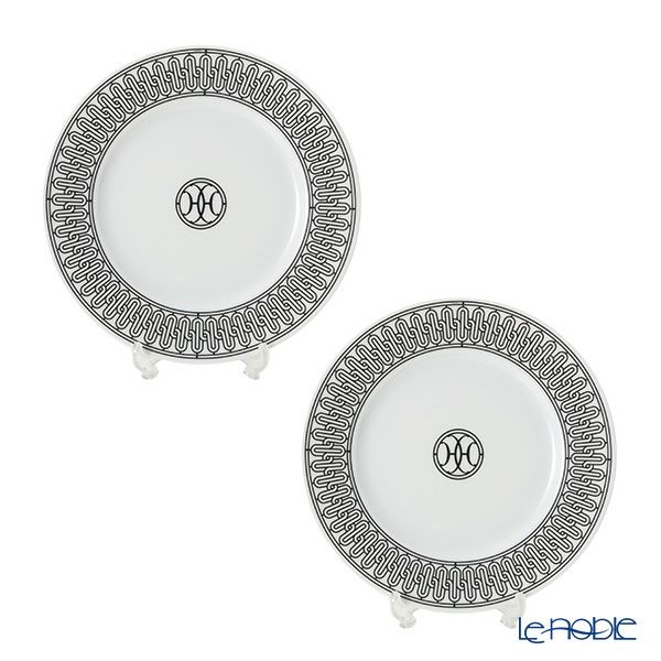 エルメス（HERMES） H Deco アッシュデコ デザートプレート 22.5cm No.1 ペア