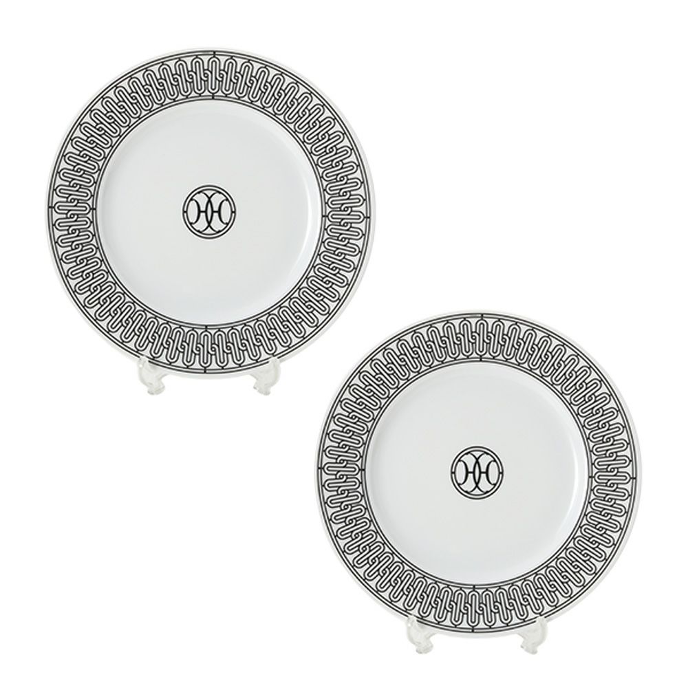 エルメス（HERMES） H Deco アッシュデコ デザートプレート 22.5cm No.1 ペア