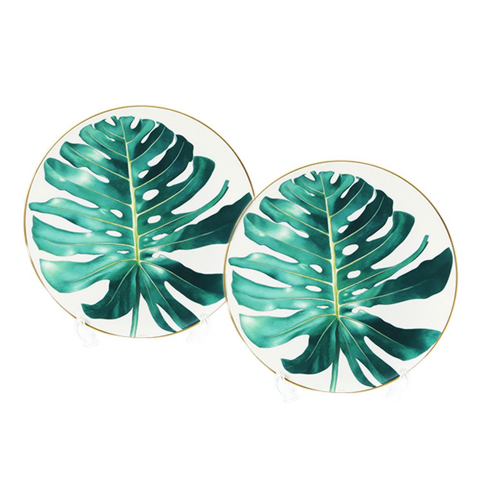 エルメス（HERMES）パシフォリア ディナープレート 27cm Philodendron 044001P ペア