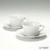 フッチェンロイター（HUTSCHEN REUTHER） バロネスホワイト ティーカップ＆ソーサー 220ml ペア