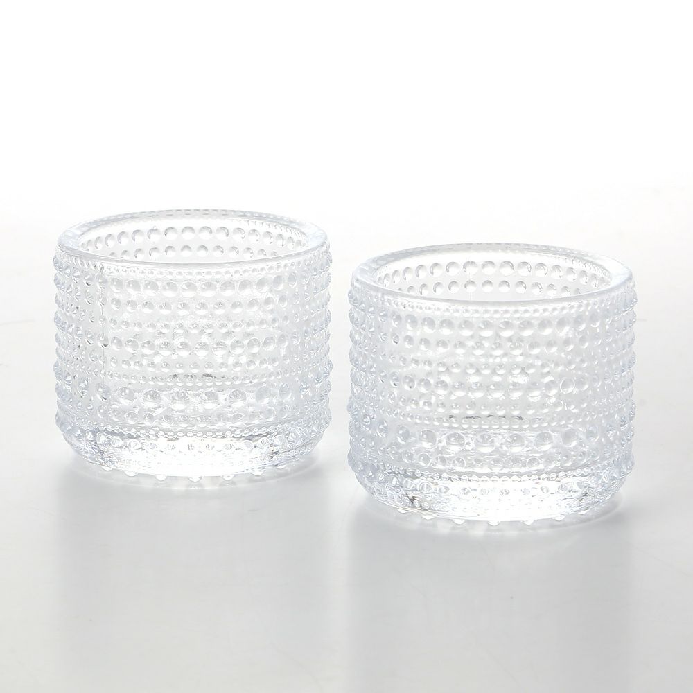 イッタラ（iittala） カステヘルミ キャンドルホルダー 64mm クリア ペア