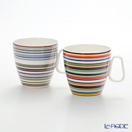 イッタラ（iittala） オリゴ オレンジ＆ベージュ マグ（ハンドル付） 400ml ペア