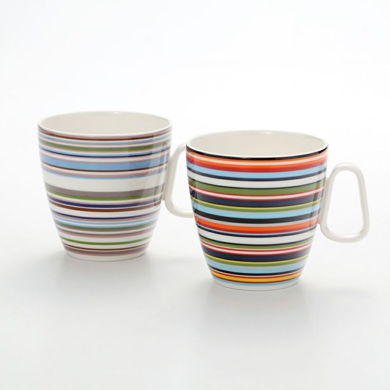 イッタラ（iittala） オリゴ オレンジ＆ベージュ マグ（ハンドル付） 400ml ペア