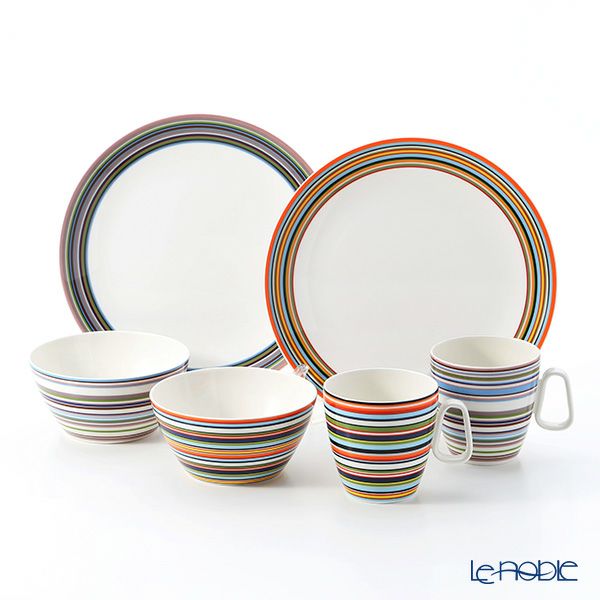イッタラ（iittala） オリゴ オレンジ＆ベージュ マグ＆プレート＆ボウル 6点セット