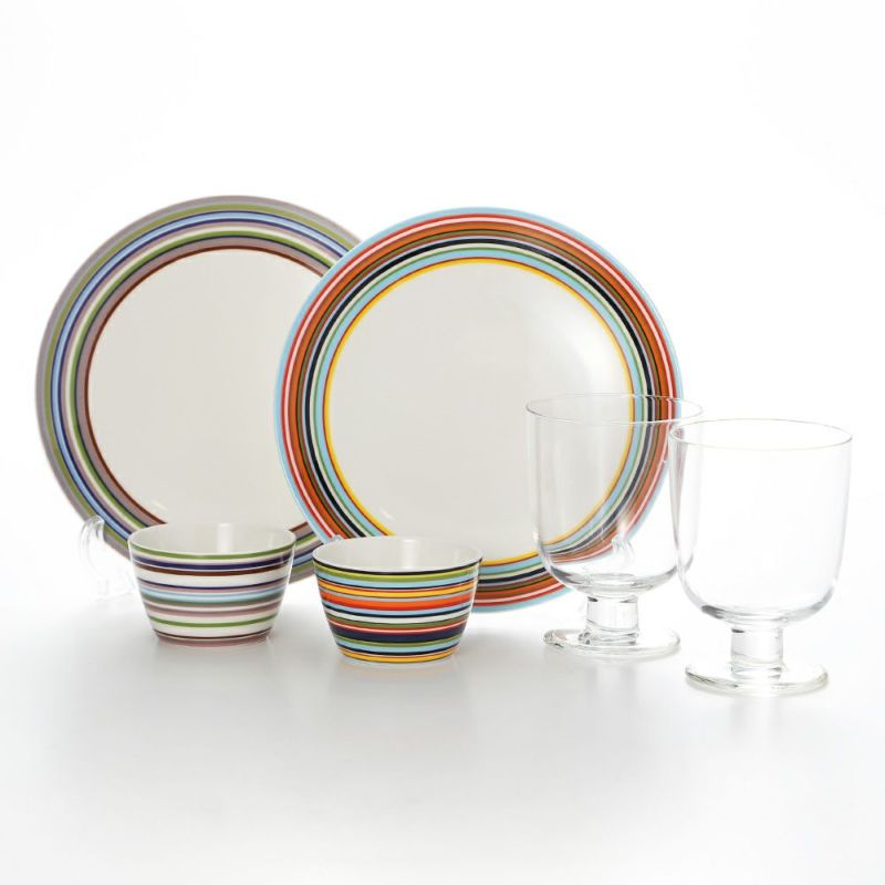 イッタラ（iittala） オリゴ＆レンピ 2人用 ボウル＆プレート＆グラス 6点セット