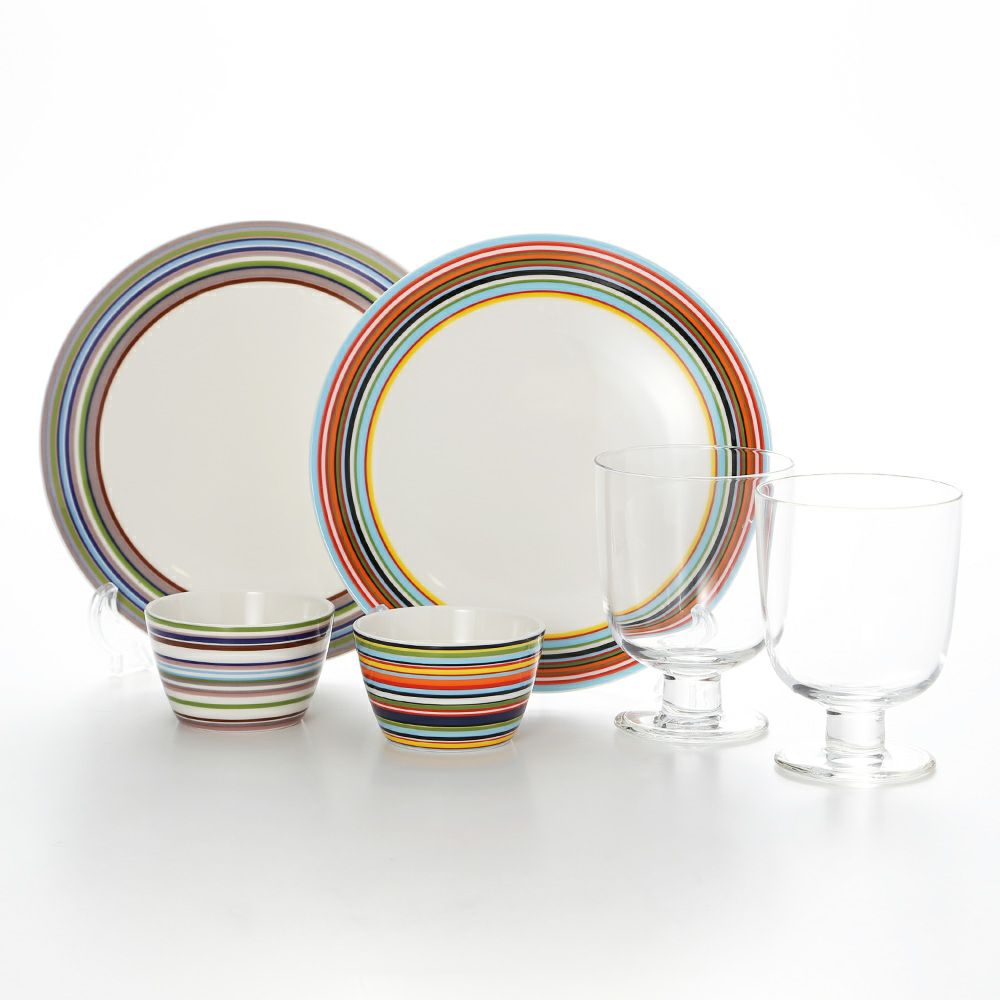 イッタラ（iittala） オリゴ＆レンピ 2人用 ボウル＆プレート＆グラス 6点セット