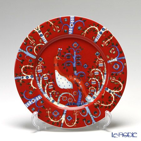 イッタラ（iittala） タイカ ブルー＆レッド 2人用 マグ＆プレート 4点セット