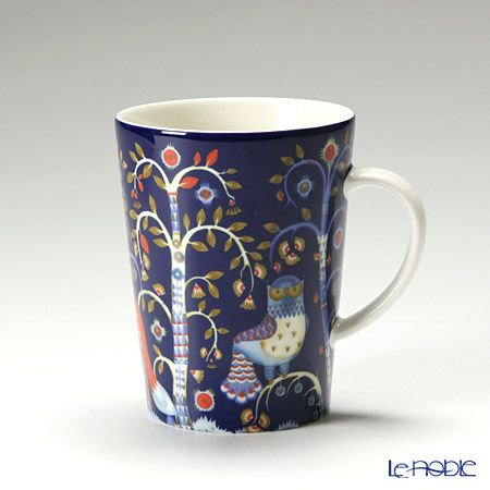 イッタラ（iittala） タイカ ブルー＆レッド 2人用 マグ＆プレート 4点セット