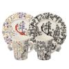 イッタラ（iittala） タイカ ブラック＆ホワイト 2人用 マグ＆プレート 4点セット