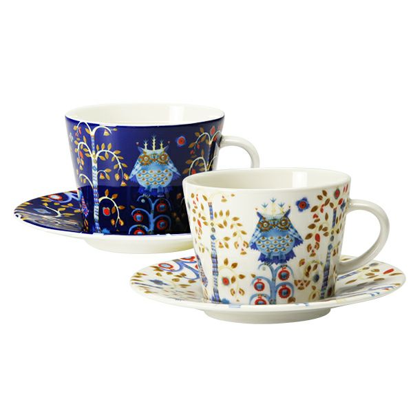 イッタラ（iittala） タイカ ホワイト＆ブルー コーヒーカップ