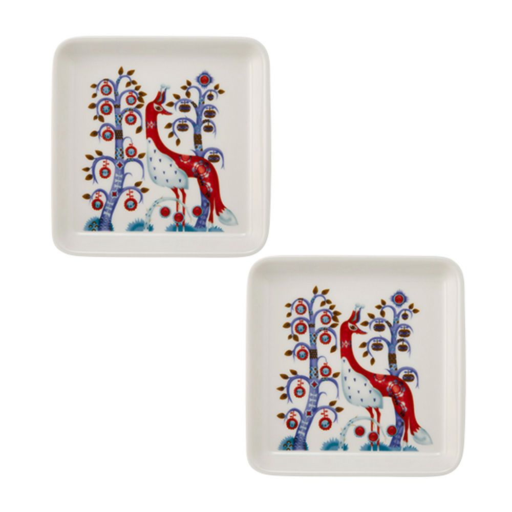 イッタラ（iittala） タイカ ホワイト スクエアプレート 12×12cm ペア 1070926