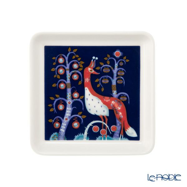 イッタラ（iittala） タイカ ブルー スクエアプレート 12×12cm ペア 1070927